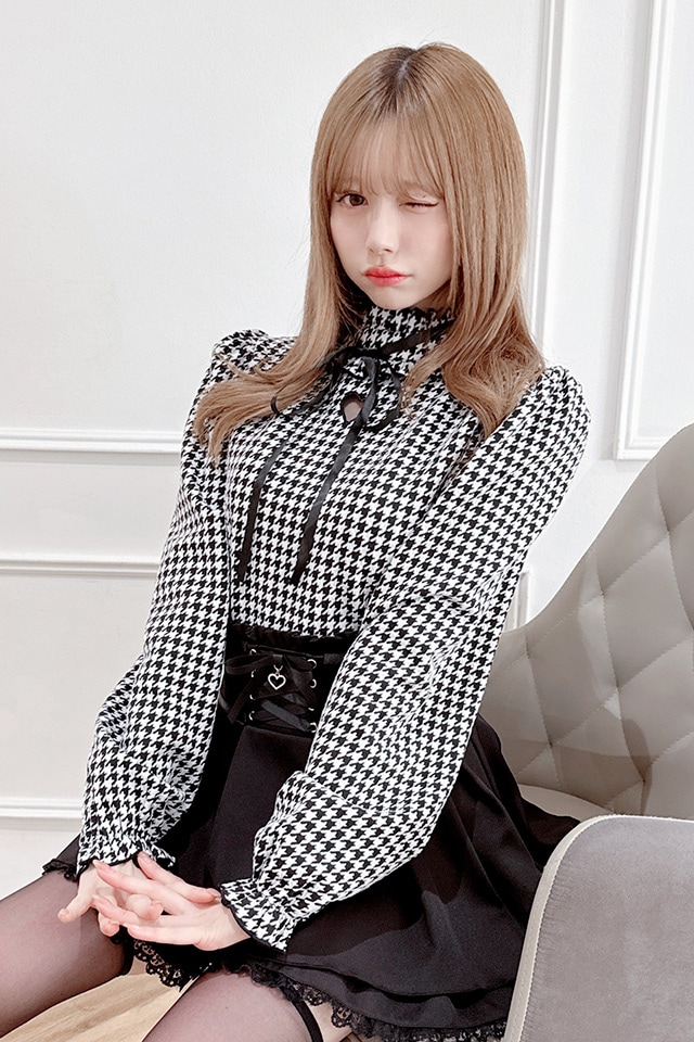 MA*RS】ワントーンハートくり抜きテレコトップス - グレー size-F