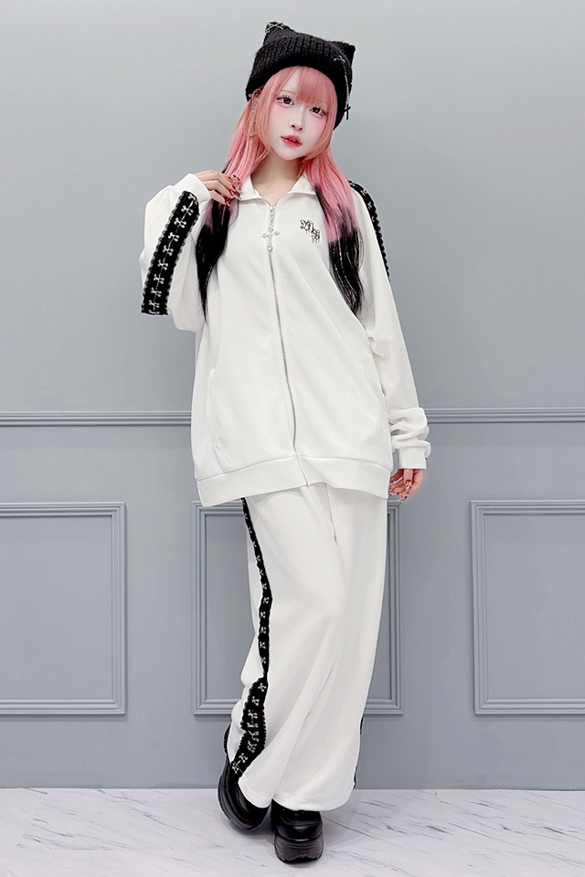MA*RS】レースホックトラックジャージ - ホワイト size-F | 地雷系