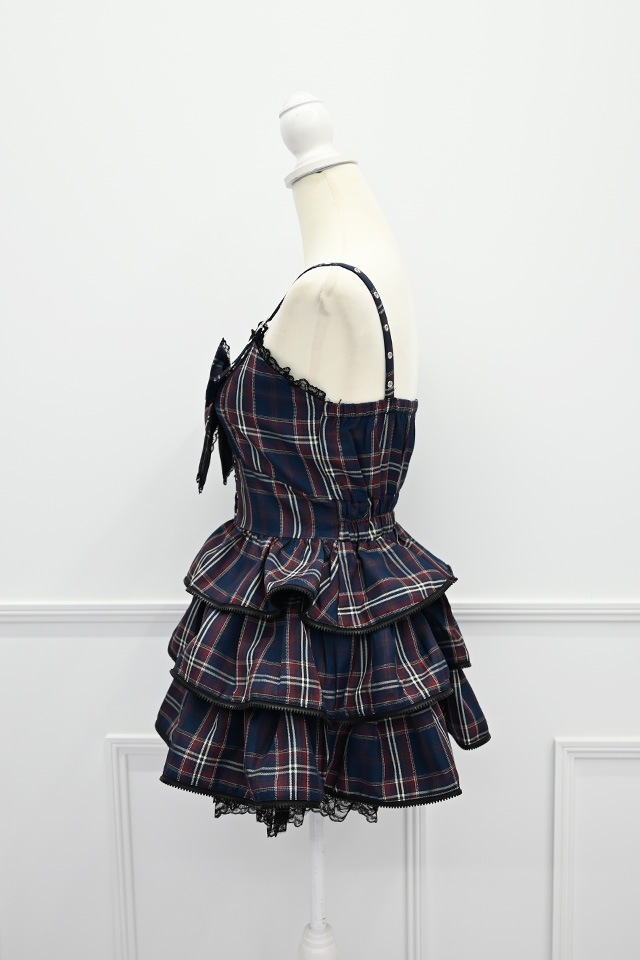 MA*RS】【2点SET】ZIPフリルキャミワンピース - BLK/RED size-F | 地雷