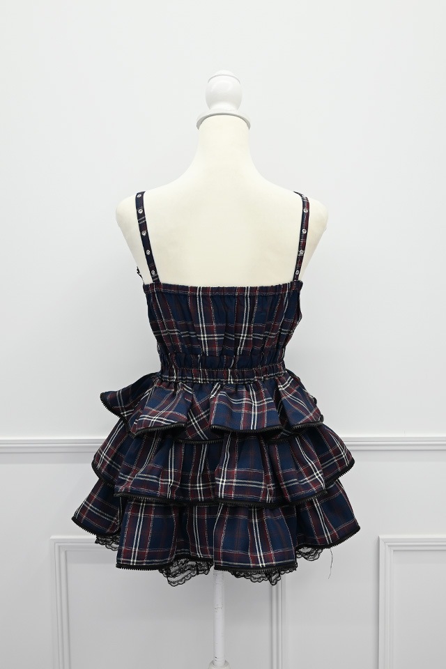 MA*RS】【2点SET】ZIPフリルキャミワンピース - BLK/RED size-F | 地雷