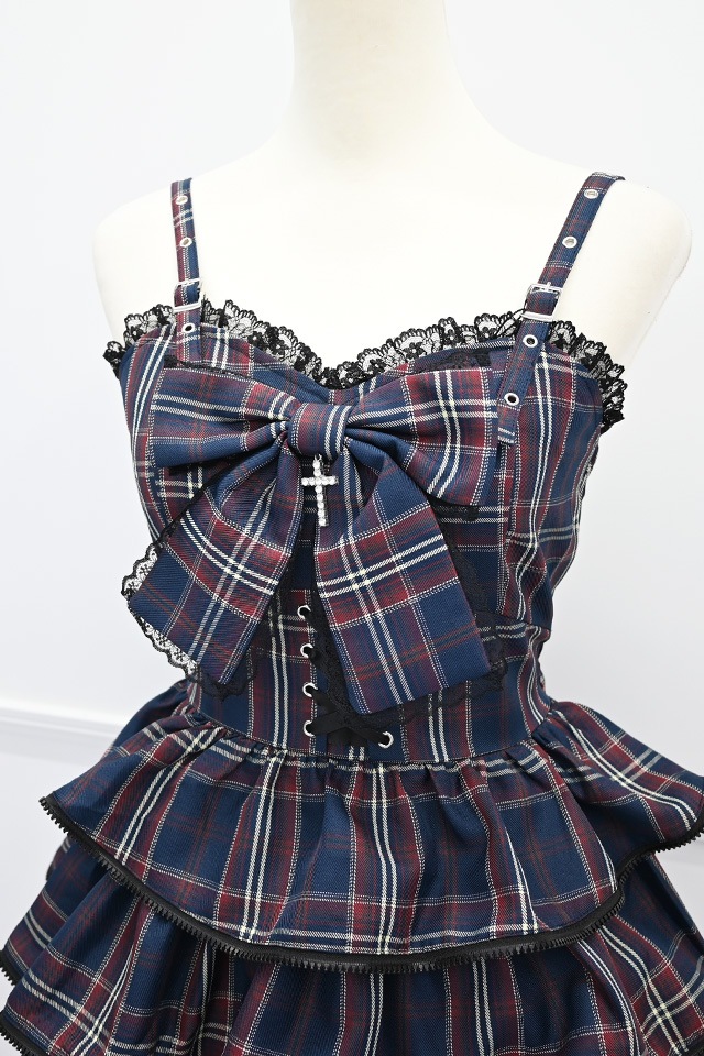 MA*RS】【2点SET】ZIPフリルキャミワンピース - BLK/RED size-F | 地雷