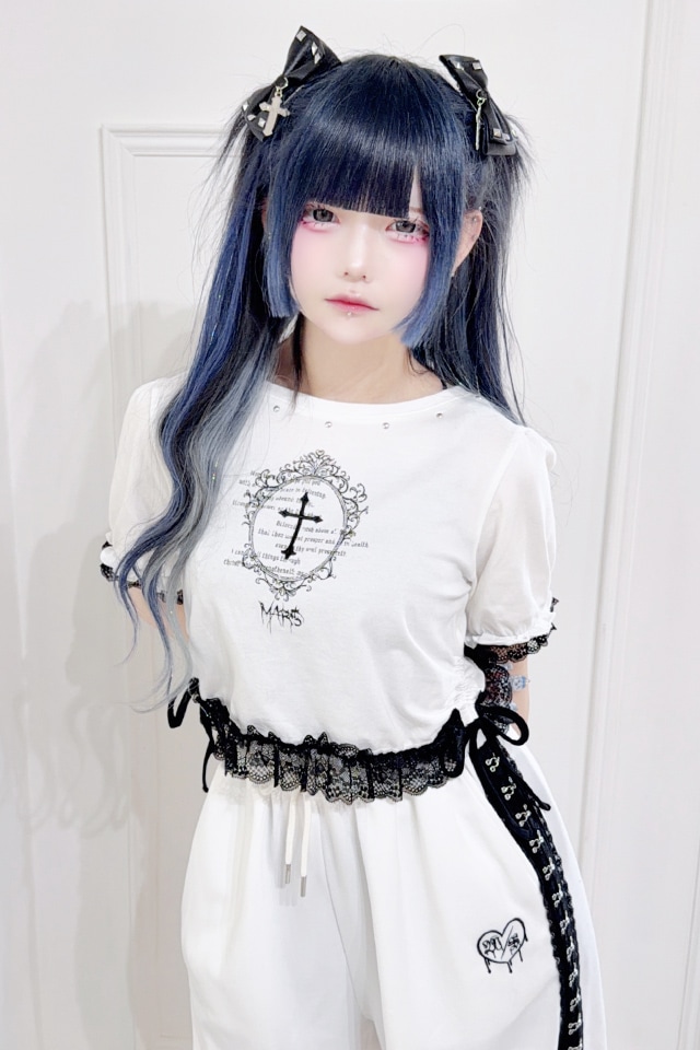 MA*RS】短丈クロストップス - ホワイト size-F | 地雷系・量産型の