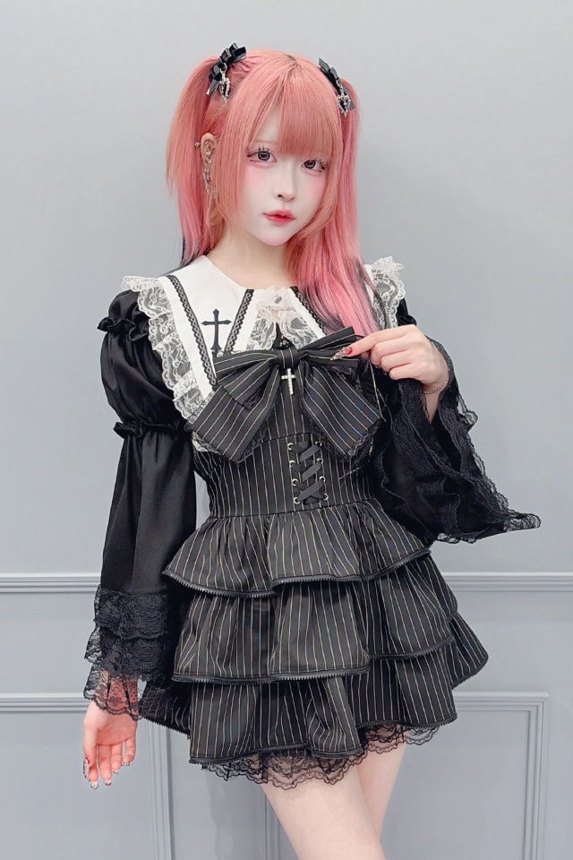 MA＊RS キャミワンピース♡何故か4着ほど、あります。 MA*RS】【2点SET】ZIPフリルキャミワンピース - BLK/BLK size-F | 地雷