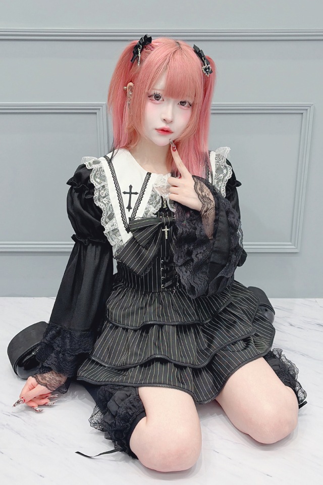 MA*RS】【2点SET】ZIPフリルキャミワンピース - BLK/BLK size-F | 地雷