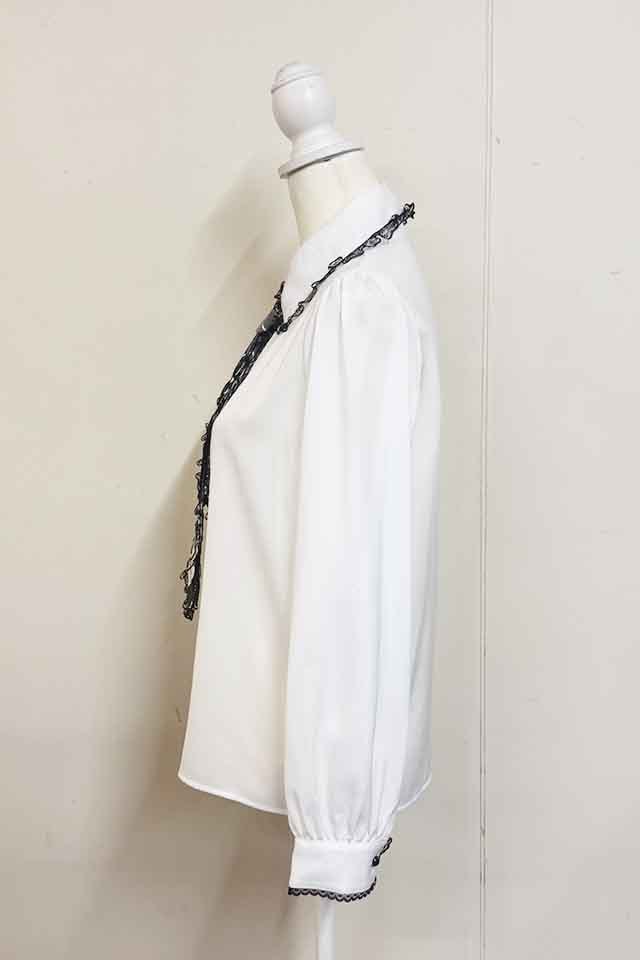 MA*RS】クロス刺繍ネクタイ付きブラウス - WHT/ブラック size-F