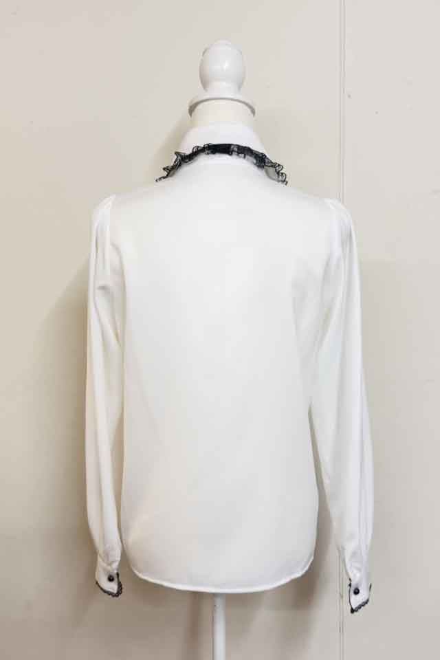 MA*RS】クロス刺繍ネクタイ付きブラウス - WHT/ブラック size-F