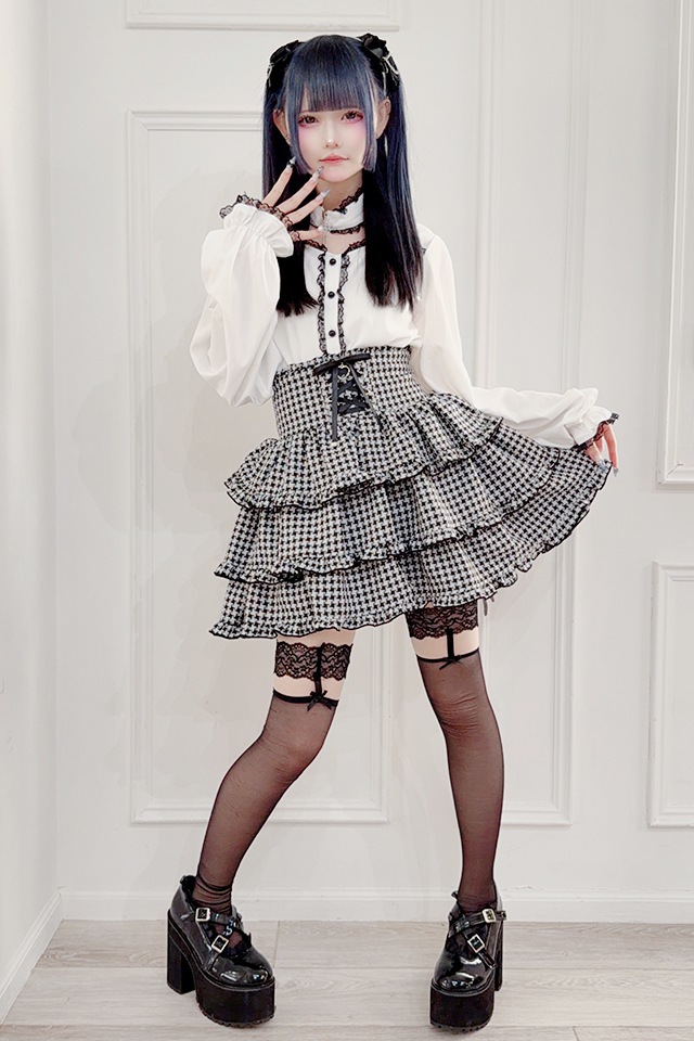 MA*RS】クロスチョーカー付きブラウス - ホワイト size-F | 地雷系