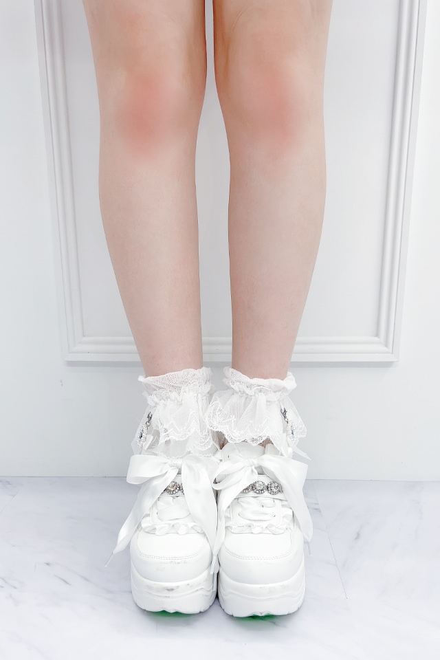 ��Princess Melody�ۥӥ��塼��ܤ�ϡ��ȥ졼�����硼�ȥ��å��� - �ۥ磻�� size-F