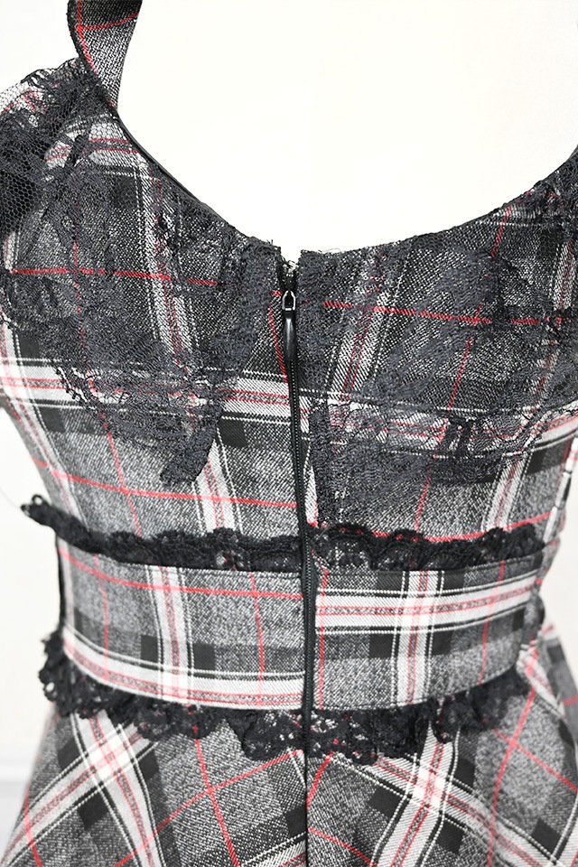 Princess Melody】チェックDOLLYキャミワンピース - グレー size-F