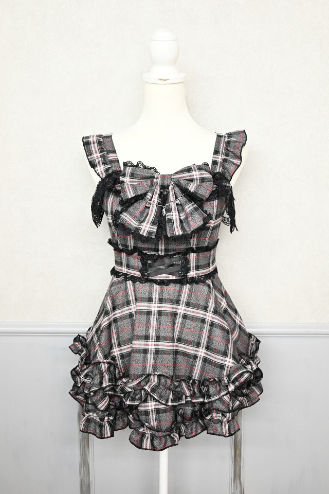Princess Melody】チェックDOLLYキャミワンピース - グレー size-F