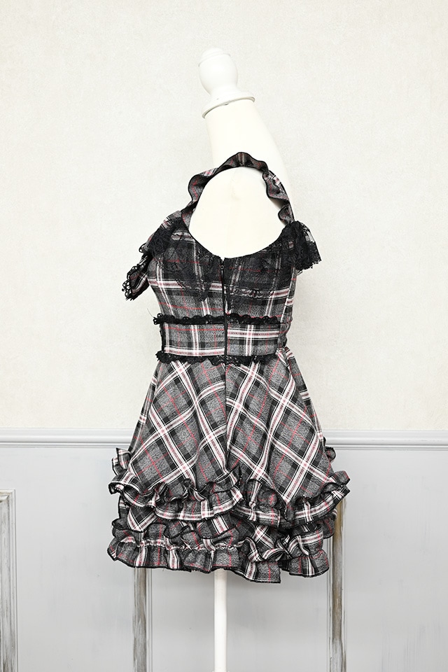 Princess Melody】チェックDOLLYキャミワンピース - グレー size-F