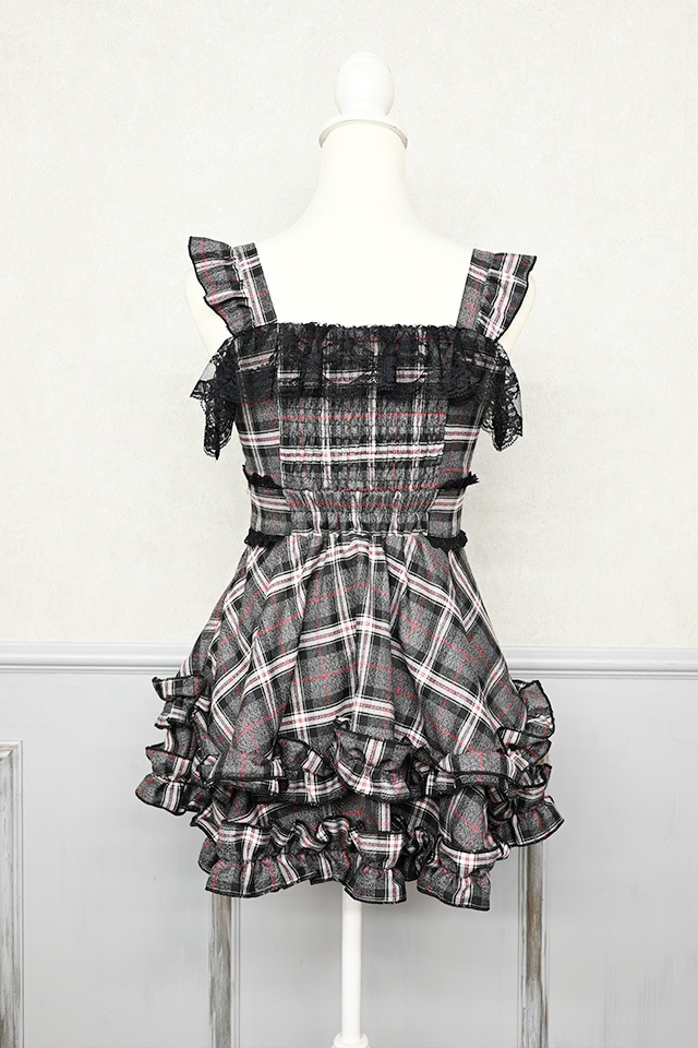 Princess Melody】チェックDOLLYキャミワンピース - グレー size-F
