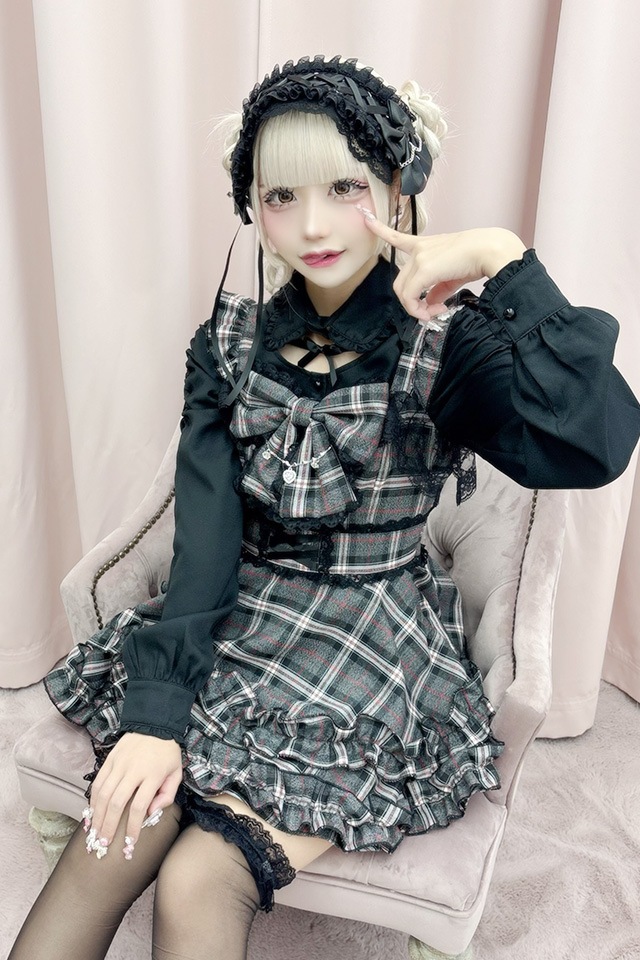 Princess Melody】チェックDOLLYキャミワンピース - グレー size-F