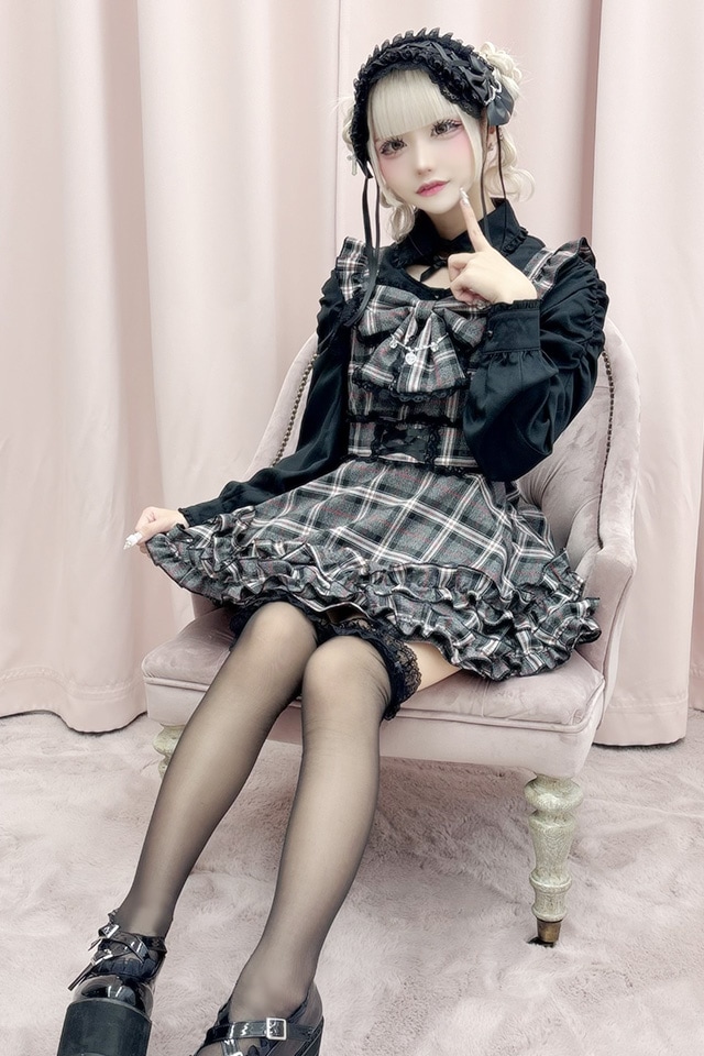 Princess Melody】チェックDOLLYキャミワンピース - グレー size-F