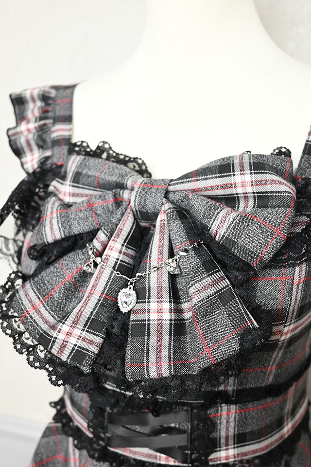 Princess Melody】チェックDOLLYキャミワンピース - グレー size-F