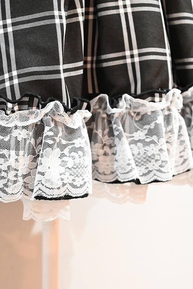 Princess Melody】チョーカー付きチェックワンピース - ブラック size