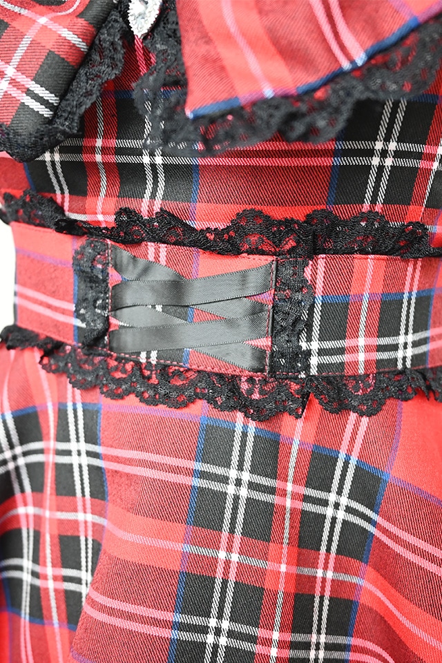 Princess Melody】チェックDOLLYキャミワンピース - レッド size-F