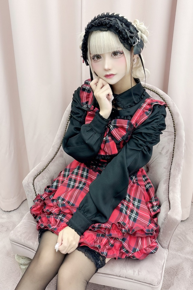 Princess Melody】チェックDOLLYキャミワンピース - レッド size-F