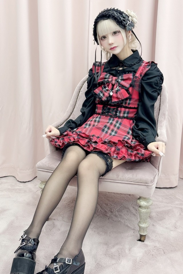 Princess Melody】チェックDOLLYキャミワンピース - レッド size-F