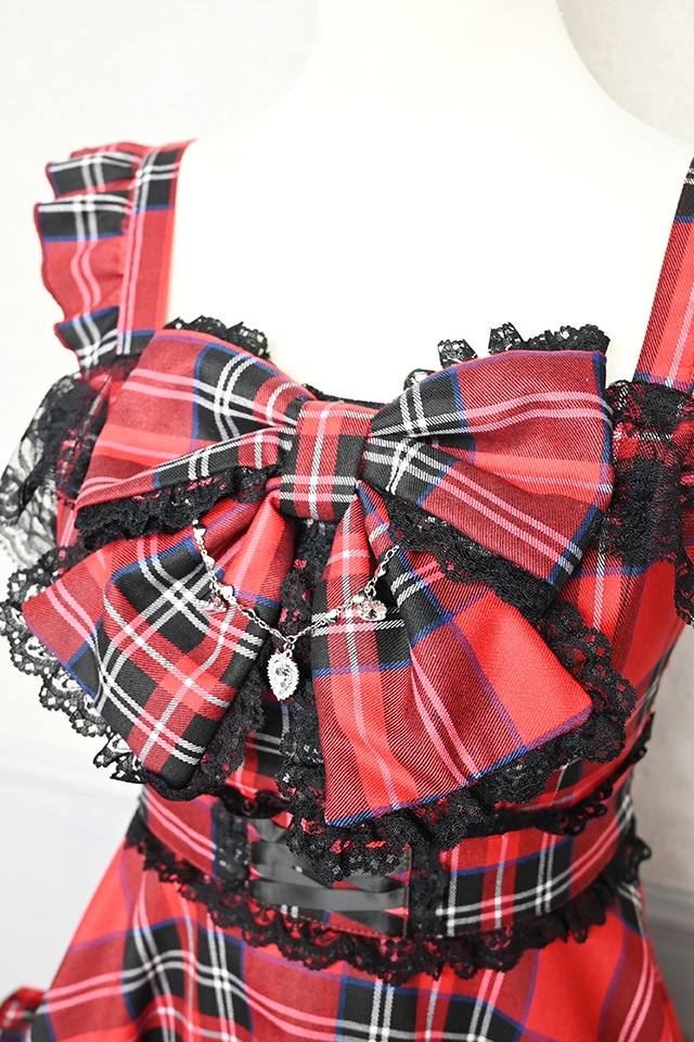 Princess Melody】チェックDOLLYキャミワンピース - レッド size-F