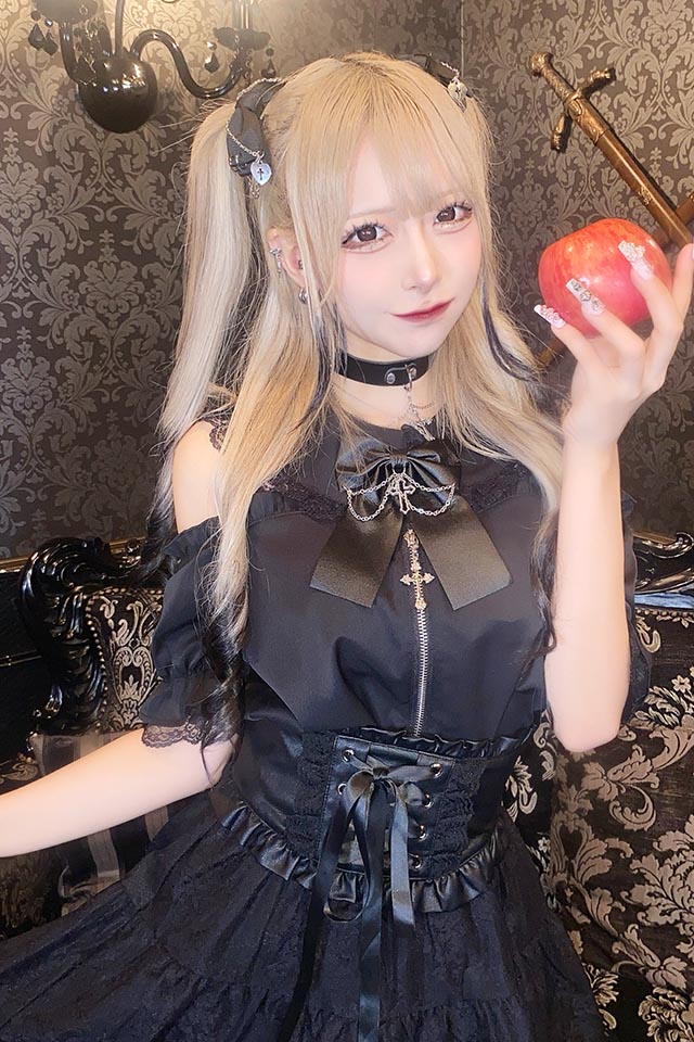 Princess Melody】♪フリルコルセットベルト♪ - ブラック size-F