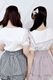 ��MA*RS��µ��������ܥ�졼�������顼�֥饦�� - WHT/�ԥ� size-F