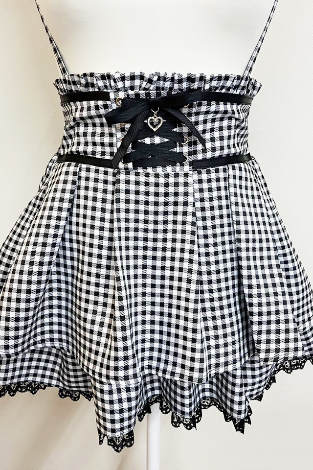 【最終値下げ】MARS フロントスピンドルスカパン グレー MA*RS】フロントスピンドルスカパン - グレー size-F | 地雷系・量産型