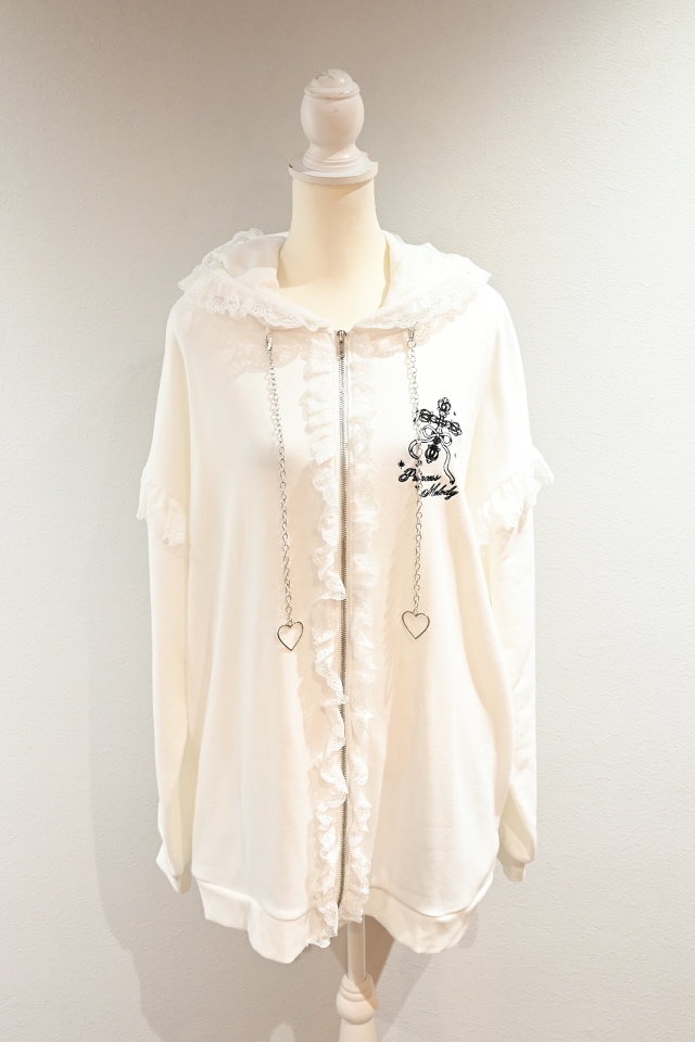 定価3万♡美品♡CAT GIRL ロングパーカー ホワイト♡MILKお値下げなし MILK（ミルク） パーカー マイメロパーカー レディース : ZOZOTOWN