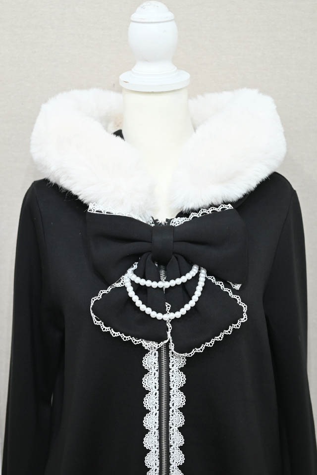 MA＊RS りぼんタイ付きフードロングコート MA*RS（アメーバーマーズ）の「りぼんタイ付きフードロング