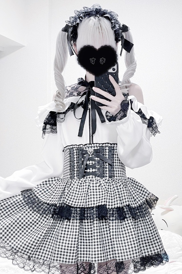 MA*RS】肩開きフリルスライダーブラウス - ホワイト size-F | 地雷系