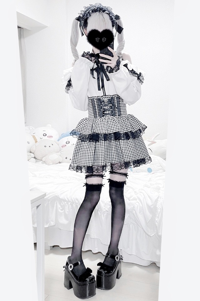 MA*RS】肩開きフリルスライダーブラウス - ホワイト size-F | 地雷系