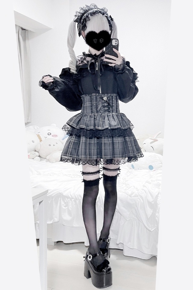 HUG O WaR タイプライターティアードフリルブラウス ブラック 2wayブラウス – ACDC RAG