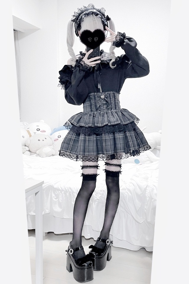 MA*RS】肩開きフリルスライダーブラウス - ブラック size-F | 地雷系