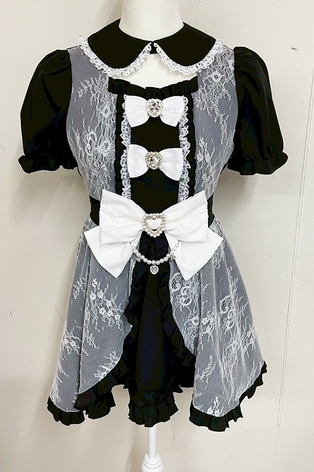 Princess Melody】フロントカシュクール前あきワンピース - BLK