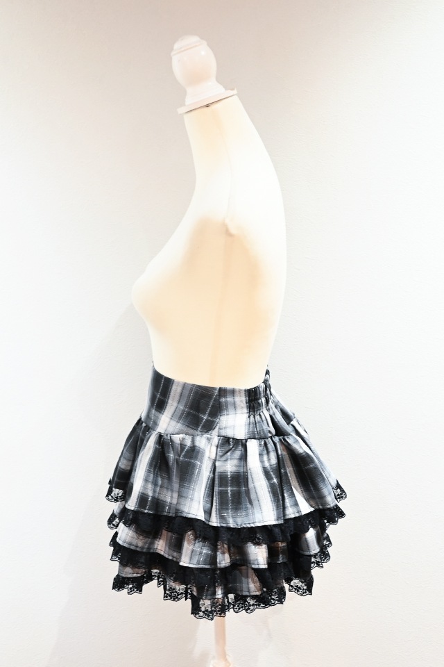 MA*RS】トリプルリボンレースフリルセットアップ - BLK/ホワイト size