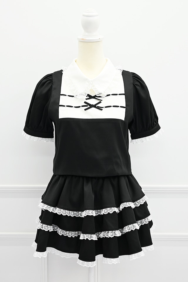 ��Princess Melody�ۡ�2��SET�ۥ��֥��ܤ�졼���ơ��ץ��åȥ��å� - �֥�å� size-F