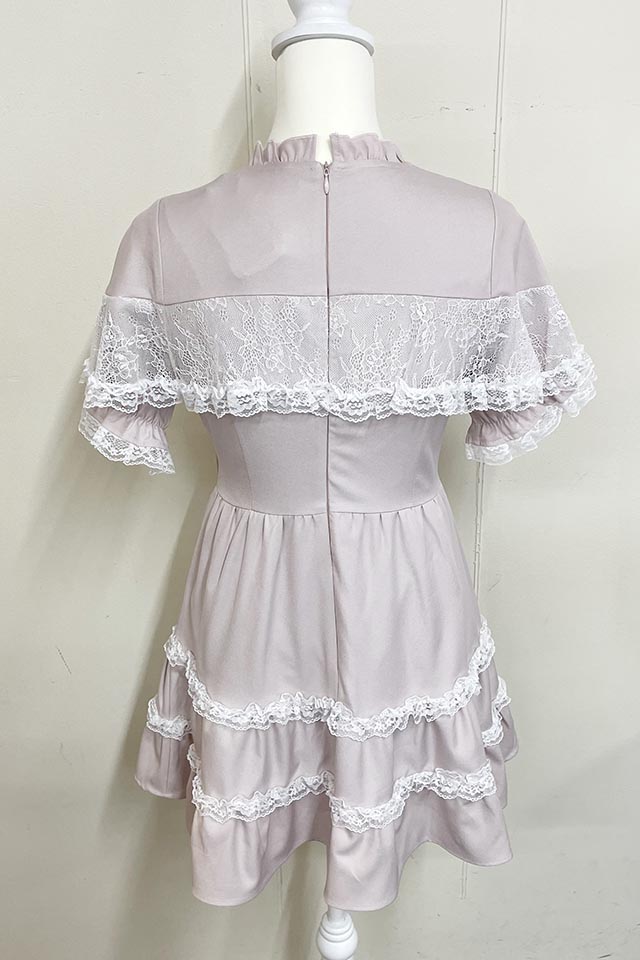 ☆46%OFF☆【Princess Melody】レースラッフルワンピース - ピンク  