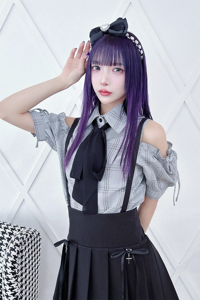 ��MA*RS�۸����������å��֥饦�� - BLK/�ۥ磻�� size-F