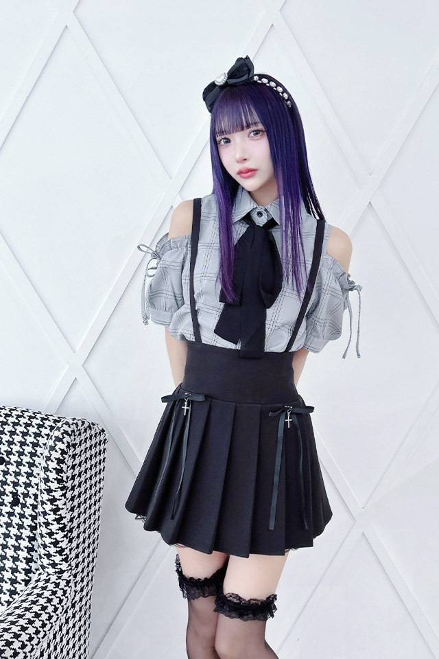 ��MA*RS�۸����������å��֥饦�� - BLK/�ۥ磻�� size-F