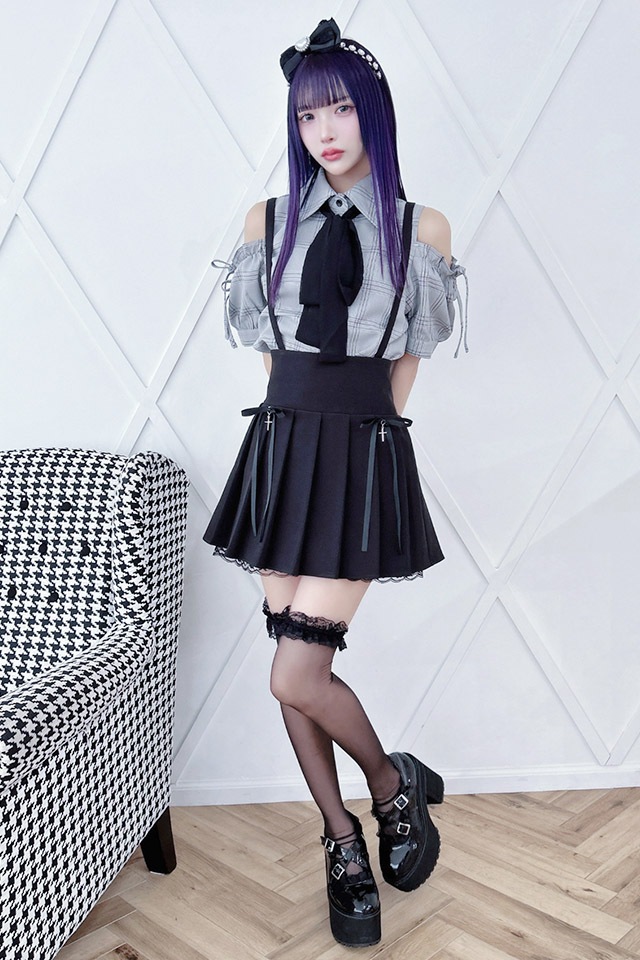 ��MA*RS�۸����������å��֥饦�� - BLK/�ۥ磻�� size-F