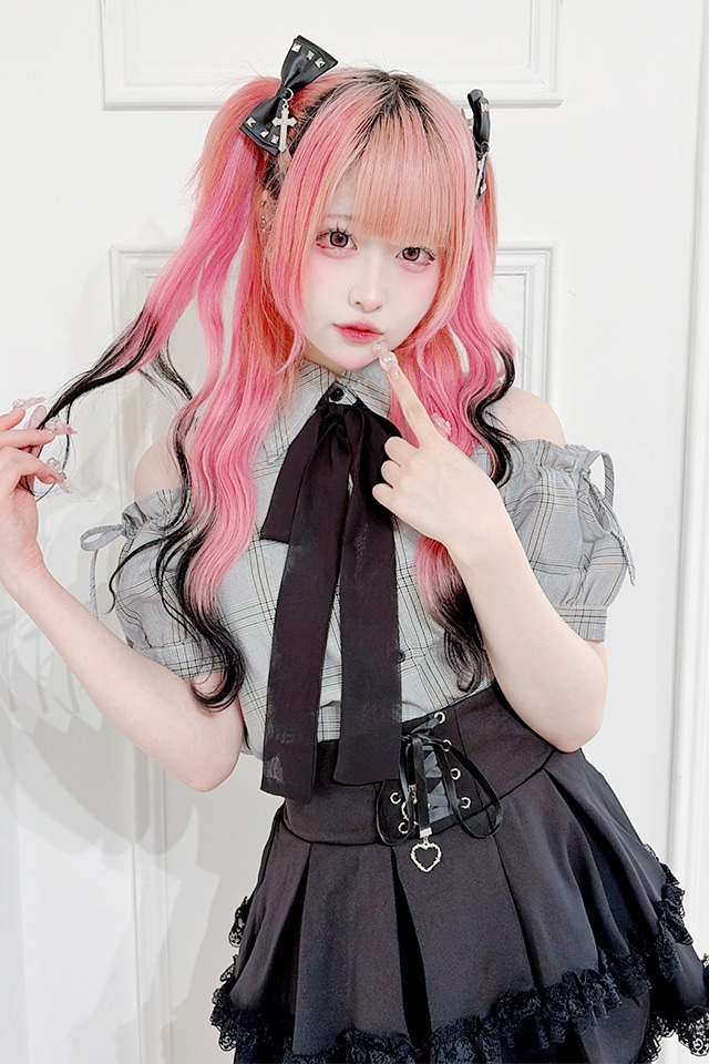 ��MA*RS�۸����������å��֥饦�� - BLK/�ۥ磻�� size-F