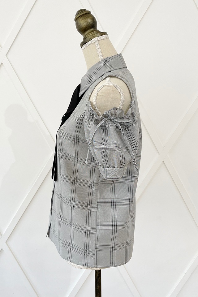 ��MA*RS�۸����������å��֥饦�� - BLK/�ۥ磻�� size-F