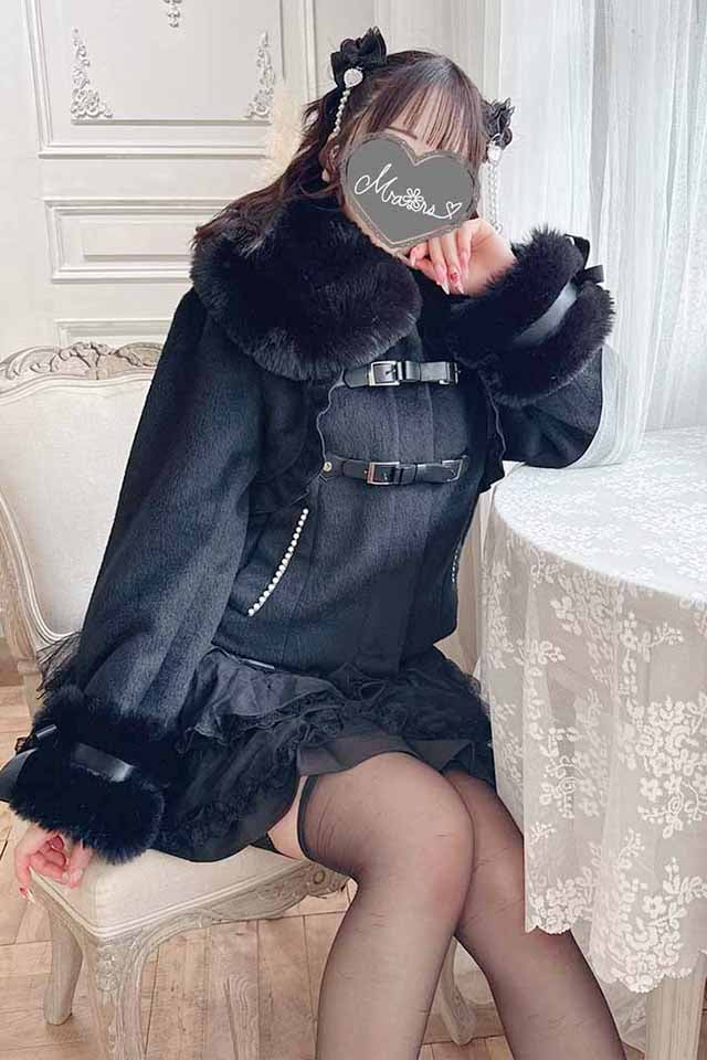 MA*RS】【さきまるちゃんコラボ】リボンベルトショートコート