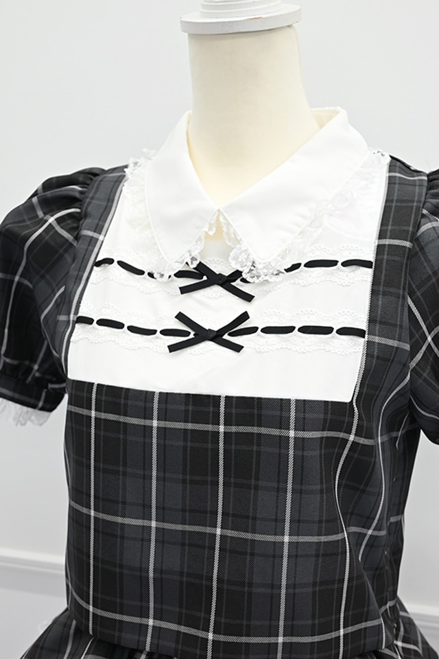 ��Princess Melody�ۡ�2��SET�ۥ��֥��ܤ�졼���ơ��ץ��åȥ��å� - BLK/�ۥ磻�� size-F