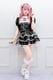 ��Princess Melody�ۡ�2��SET�ۥ��֥��ܤ�졼���ơ��ץ��åȥ��å� - BLK/�ۥ磻�� size-F