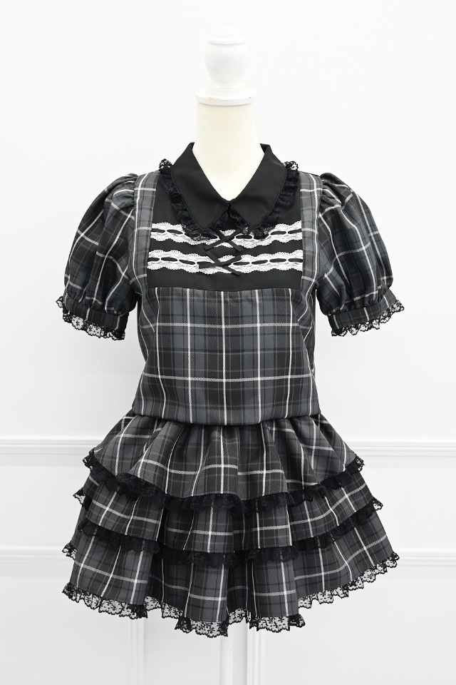 ��Princess Melody�ۡ�2��SET�ۥ��֥��ܤ�졼���ơ��ץ��åȥ��å� - BLK/BLK size-F