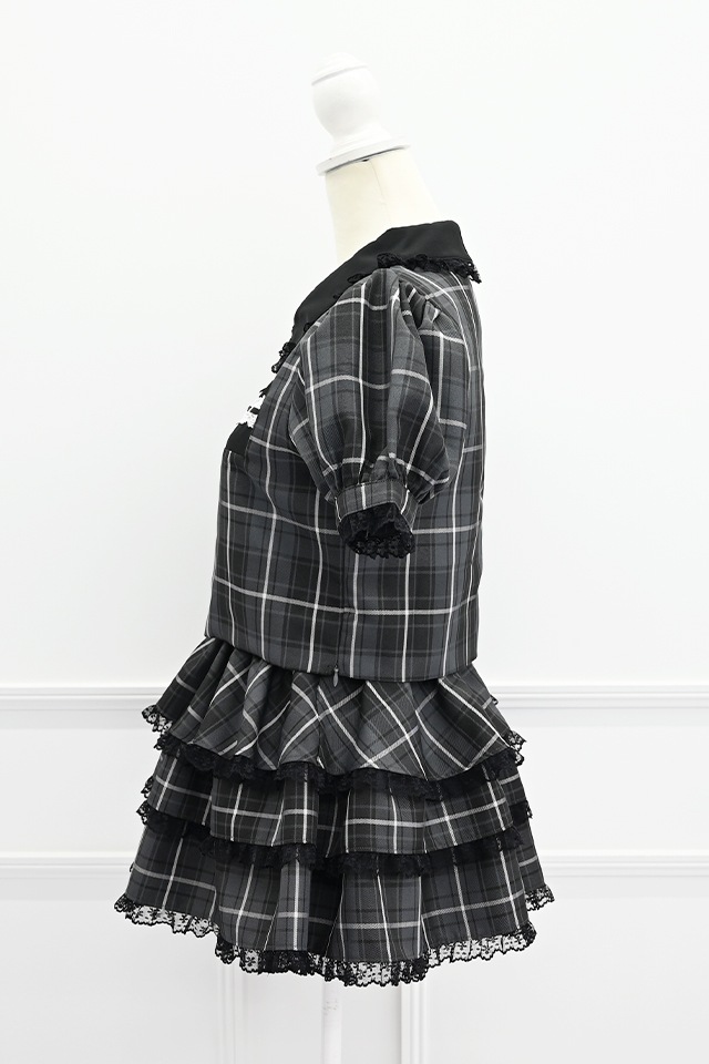 ��Princess Melody�ۡ�2��SET�ۥ��֥��ܤ�졼���ơ��ץ��åȥ��å� - BLK/BLK size-F