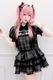 ��Princess Melody�ۡ�2��SET�ۥ��֥��ܤ�졼���ơ��ץ��åȥ��å� - BLK/BLK size-F