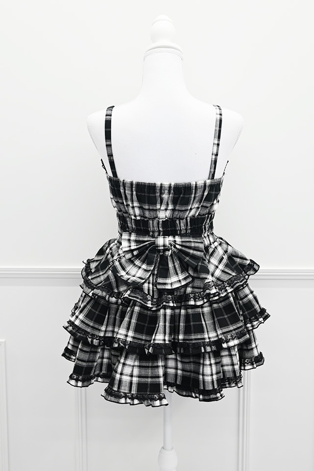 MA*RS】【3点SET】ハートレースアップフリルキャミワンピース - BLK