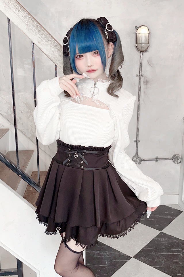 MA*RS】フロントスピンドルスカパン - ブラック size-F | 地雷系・量産